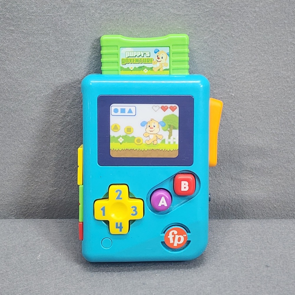 Fisher-Price Lil' Gamer Blue Laugh & Learn Puppy's Adventure Toy Unisex WORKS
